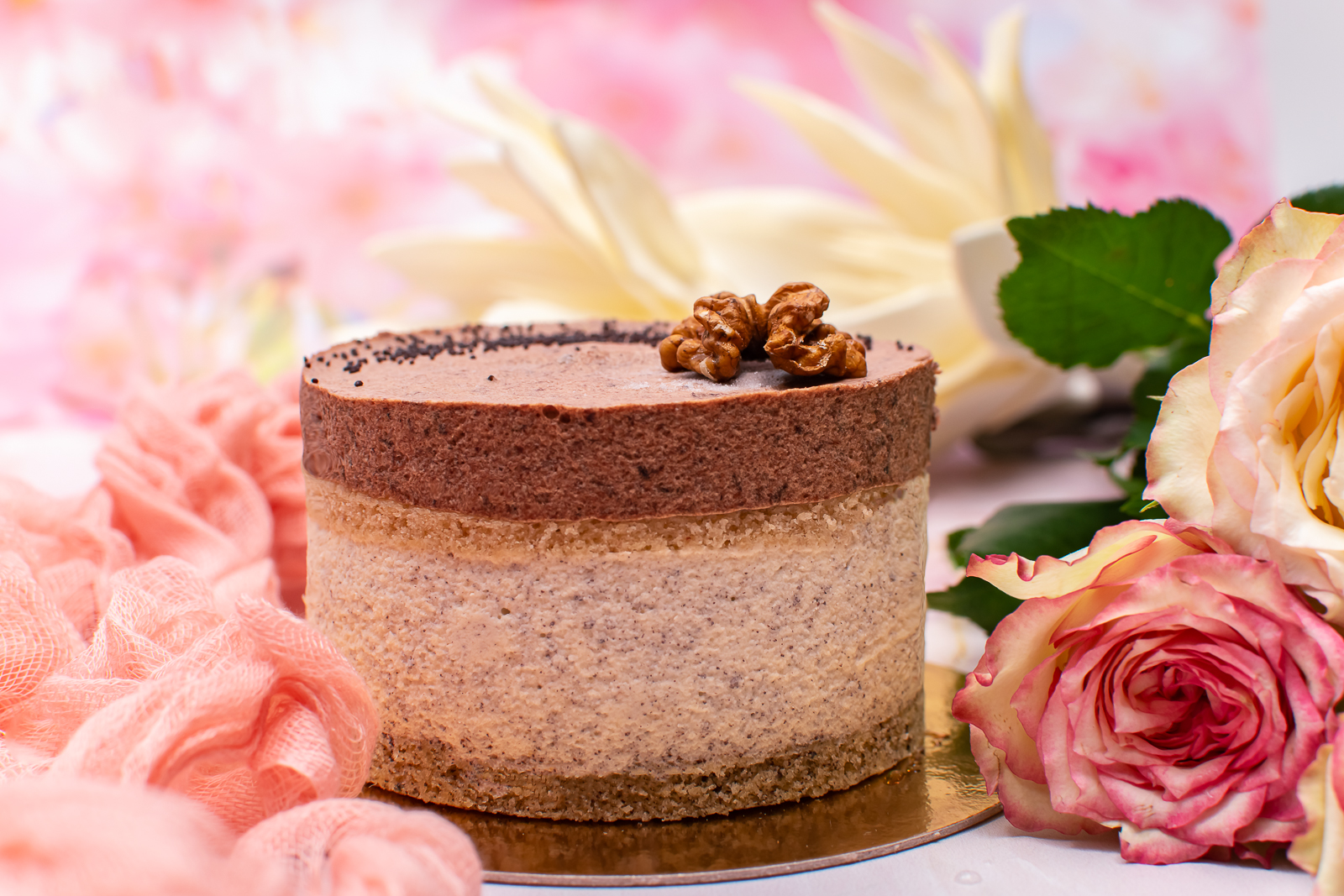 flódni mousse torta